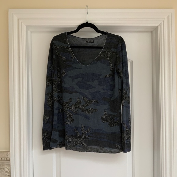 Camouflage light knit top Made In Italy - Picture 2 of 2